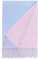 PB-SOAR Damen XXL Zweifarbiger Schal für Winter, Schals Winterschal Damenschal Halstuch Pashmina Stola mit Fransen (Hell blau/Hell rosa)