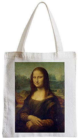 Fabulous Große Einkaufstasche Tragetasche Leonardo da Vincis Gemälde La Joconde Mona Lisa Kunstwerk Klassisch