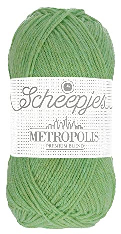 Scheepjes Metropolis 50g - 023 Monterrey, Green Knitting and Crochet Yarn