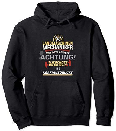 Landmaschinen Mechaniker Arbeit Landwirt Pullover Hoodie