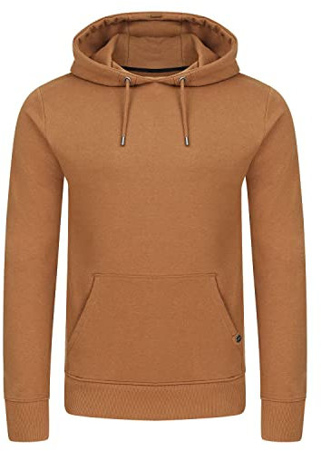 riverso Hoodie Herren RIVTheo Regular Fit Kapuzenpullover Pullover, Größe:3XL, Farbe:Tawny Brown (21300)