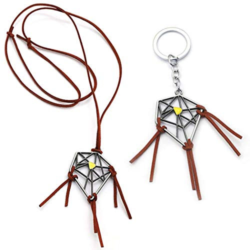 EU_LevinArt Dreamcatcher Halskette Schlüsselbund Dreamcatcher Sam Porter Bridges Anhänger Halsketten Frauen Schmuck Zubehör (2pcs)