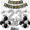 Ohaoduo 23. Geburtstag Dekoration, Geburtstagsdeko 23 Jahre Männer, 23. Geburtstag Mann Deko, 23 Ballon Schwarz und Silber Deko, Luftballon 23. Geburtstag Party Deko, Deko 23 Geburtstag Mann Frau