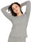 LAPASA Damen Innenfleece Thermo Unterhemd, Thermounterwäsche Oberteil Funktionsunterwäsche, L15 Schwarz gestreift (1 Pack), S
