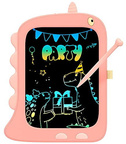 TEKFUN LCD Schreibtafel Zeichenbrett 8,5 Zoll, Spielzeug ab 3 4 5 6 Jahre alte Jungen Mädchen, Einhorn Spielzeug Kinder Maltafel Geschenke für 3 4 5 6 Jungen Mädchen Geburtstag Weihnachts (Rosa)
