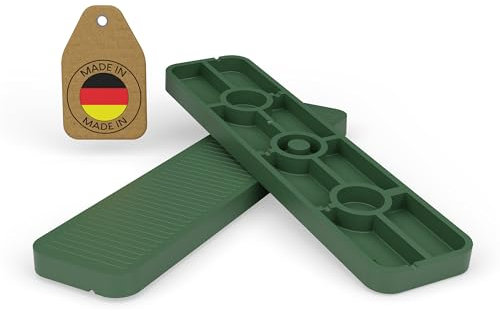FUX 100 Stück Abstandshalter 100mm x 24mm x 1mm-6mm | Made in Germany | Unterlegplatten, Distanzklötze aus Kunststoff, Abstandhalter (Dicke: 5mm)