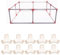10Pcs Raccordo a Gomito in PVC a 3 Vie, Raccordi per Tubi a 3 Vie, Raccordo a T in Plastica in PVC Angolo a Gomito, Connettore Diametro Interno 25mm per Connessioni Tenda Telaio Serra(Bianco)