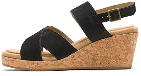 Hush Puppies Women's Willow X Band Ladies Heeled Sandals, Black, 6 UK
