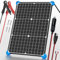Panel solar POWOXI de 30 W, cargador de batería solar de 12 V, kit de mantenimiento de paneles solares a prueba de agua, baterías de 12 V, paneles solares de 30 W para RV, barco, automóvil