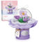 MEIEST Flower Bouquet Building Blocks Set,Simulation Artificial Flower with Dust-Proof Dome for Valentine's Day,Bonsai Plant Building Bricks Toys & Home Decor (Purple Tulip)