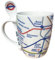 GWCC Licensed London Underground Tube Map Bone China Mug with Spoon New Set