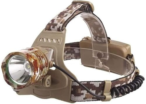 Linterna Frontal LED, Potente Linterna Frontal LED Recargable por USB, lámpara Frontal con Zoom, Linterna for Acampar