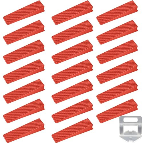 20 Stück Keramikboden Wandziegel Bauwerkzeuge, Fliesen-Abstandshalter-Clips, Fliesen Nivelliersystem, Fliesenverlege-Installationswerkzeug, für den Bau von Wänden und Böden