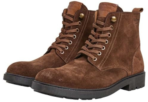 Pepe Jeans Braune Fred Earth Lederstiefeletten
