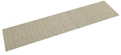 vidaXL Küchenteppich, Küchenläufer rutschfest Waschbar, Teppichläufer für Innen Außen, Teppich Läufer Küchenmatte, Blätter 60x300cm Samt