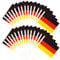 DERAYEE Lot de 30 petits drapeaux allemands - Avec pôle blanc de 30 cm - Pour les fans de football 2024 - Coupe du monde - Euro - Décoration de fête