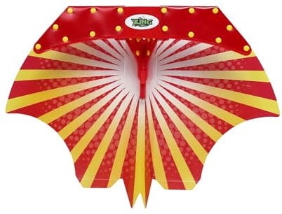Sunflex® Air Glider Rising Sun | Wurfgleiter mit bis zu 60 Meter Flughöhe | Wurfspiel mit Schnur zum Schleudern & geschicktes Werfen | Luft und Segeln | Flugzeug Spielzeug Outdoor für Kinder