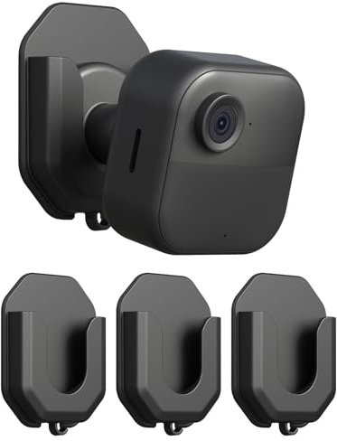 3 Pack Blink Camera No Drill No Screws Wall Mount Bracket for Blink Mini /Mini 2 /Blink Outdoor 4 /Blink Indoor Camera, HBV Adhesive Mount