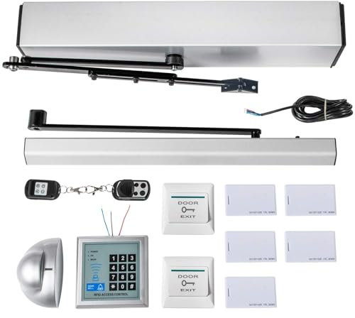 Automatic Door Opener and Closer, Electric Automatic Heavy Duty Swing Door Opener Closer with Sensor Remote Control, Brushless Motor Push Button Swing Door Motor Opener, 120 Degree Max (Size : OUTSWI