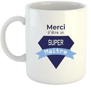 Kiribou Mug Merci d'Être un Super Maître – Tasse pour Un Maitre d’Enfer