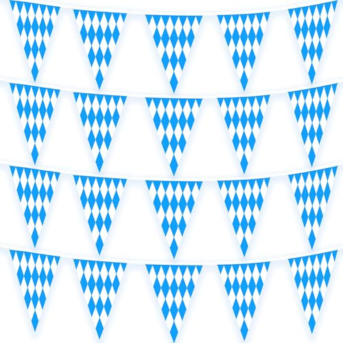 ADMAY Oktoberfest Wimpelkette, 20m Wimpelkette Oktoberfest Girlande Wimpel Deko Bayrische Deko
