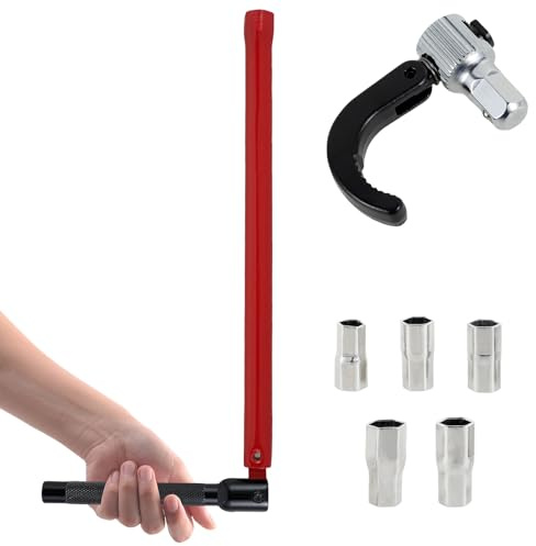 Wenxiaw Lot de 7 clés à écrou robinet 13 mm - Outil de montage 8-13 mm - Acier de qualité - Pour lavabo, installations sanitaires
