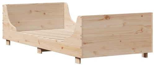 vidaXL Massivholzbett ohne Matratze 90x200 Kiefernholz