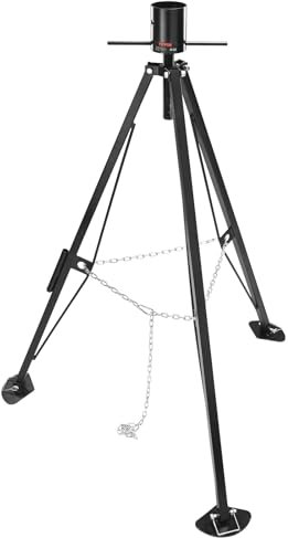 VEVOR Sollevatore stabilizzatore per camper 1 pezzo, 880-1450 mm, altezza regolabile, 2,27 t, capacità di carico 200 x 200 x 1326 mm, supporto per roulotte