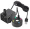 Puupaa Wasserpumpe Nebelmacher, USB 5V Wasserbrunnen Teich Nebelmaschine LED Lichter Mini für MISTER Nebelmaschine für Halloween, Party, Garten, Steingarten, Hof Outdoor (Schwarz)