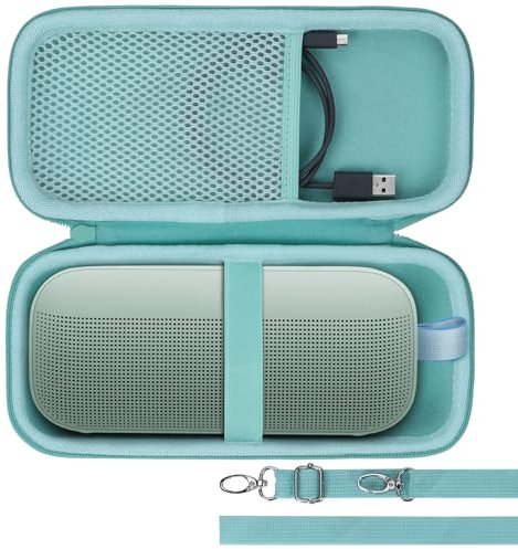 Lebakort Hard Case Compatible with Bose SoundLink Flex (2nd Gen) Bluetooth Portable Speaker (Mint Green Case)