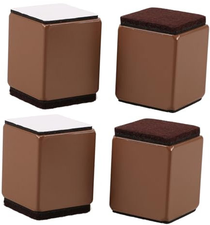 IWOWHERO Lot De 4 Rehausseurs De Canapé Antidérapants pour Pieds De Canapé Installation Facile