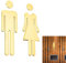 Etichette Adesive per Toilette,WC Segno Targa,Segni WC per Uomo e Donna,Porta Targhetta Cartello,Toilette Segnaletica Targa,Uomo E Donna WC Adesivi Segni,Toilette Adesivi Segnaletica Simbolo