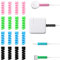 Duronge 16-piece Cable Protection, Charging Cable Protector, Flexible Silicone Micro Protection, Mouse Cable Protection, for All Mobile Phone Charging Cables Mouse Cables USB Cables, Multicolor