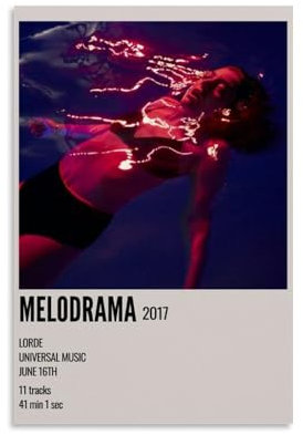 TEEMAD Poster und Drucke, Motiv: Melodrama (Lorde-Album), Ölgemälde, Poster, 30 x 45 cm, ungerahmter Stil