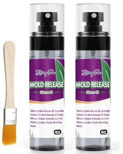 Rilasciatore di stampi per olio in silicone, spray per la produzione di candele e resina epossidica, rilascio di olio siliconico ad asciugatura rapida, agente di rilascio professionale antiaderente