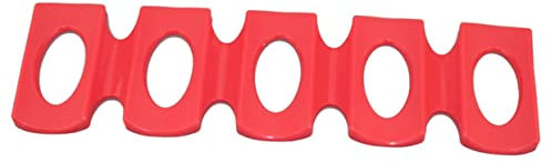 Cabilock Silicone Can Beverage Storage Rack Organizer Mat for Fridge Red Beverage Holder for Beer Soda and Drinks Fridge Storage