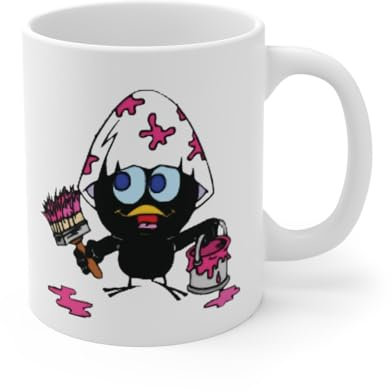 Teecustom Mug Caliméro Peintre idée Cadeau Tasse drôle pour Enfants et Adultes : Taille - 11oz Taille 11oz