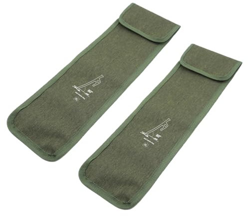 2Pcs Tent Stakes Bags Puncture Resistant Tent Peg Storage Bags Large Capacity Waterproof Nail Pouch for Hiking Camping (2Pcs XL)