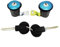 Pizgear Ensemble Complet de serrures de Porte Avant Droite et Gauche, for citroën, XSARA Picasso, avec 2 clés Verrouillage du contacteur d'allumage