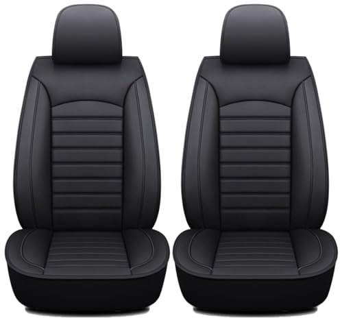 KOIYWQA 2 Stück Auto-Sitzbezug, für Mazda MX-5 Miata 1989-2025 Untersitzbezüge Autos Fahrer Autositzbezüge Luxus-Sitzschoner Mit Aufbewahrungstasche,B Black