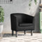 HOMEELIKE Clubsessel Schwarz Kunstleder