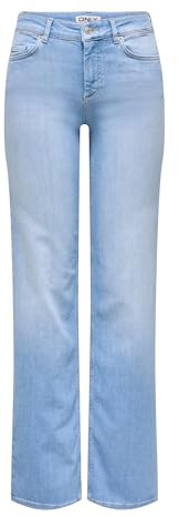 ONLY Female Straight-Fit Jeans ONLBLUSH Mittlere Taille Gerade geschnitten Jeans