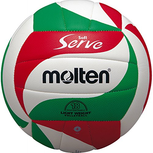 Molten VM3000 Volleybäll, White/Green/Red, 4