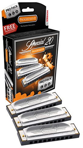 Hohner Pro Pack Spezial 20 Pack mit 3 Mundharmonika a/c/g