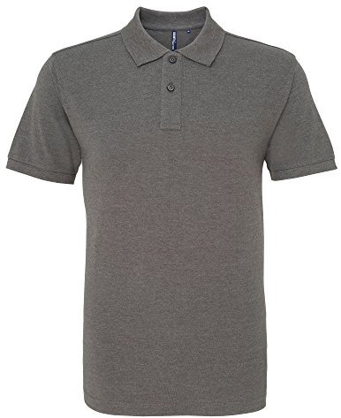 Asquith & Fox Men's Asquith and Fox Men's Polo Regular Fit Short Sleeve Polo Shirt, Grey (Charcoal 000), XXX-Large (Manufacturer Size:3XL)