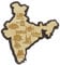 Printtoo India Map Fridge Magnet Engraved Wooden Souvenir Gift Collectibles
