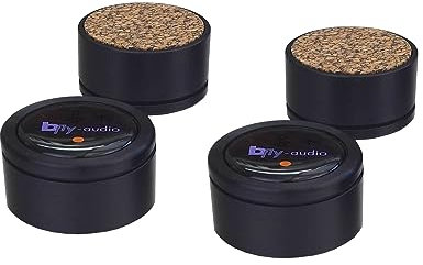 bFly-audio Pure-1 Set Absorber Belastung max. 25 kg/Set, Ausführung:24mm Schwarz