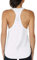 icyzone Yoga Sport Tank Top Damen Racerback Lauftop Fitness Running Shirt Oberteile (XS, White)