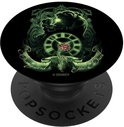 PopSockets Disney Beauty & The Beast Glow Airbrush Art PopSockets PopGrip: Ausziehbarer Sockel und Griff für Handys/Tablets mit Tauschbarem Top