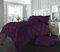 Luxury Alford Alexander Pin Tuck Pinch Pleat Duvet Quilt Cover Reversible Diamond Bedding Set With Matching Pillowcases Plum King 230cm x 220cm Approximate